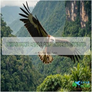 Philippine Eagle and Andean Condor