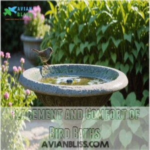 Placement and Comfort of Bird Baths