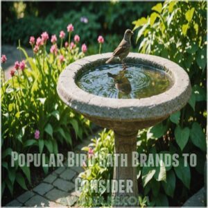 Popular Bird Bath Brands to Consider