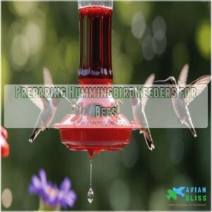 Preparing Hummingbird Feeders for Bees