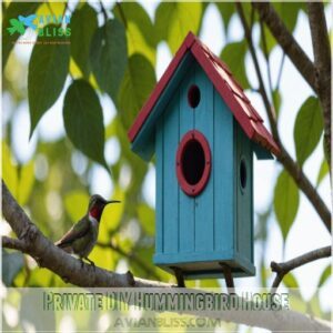 Private DIY Hummingbird House