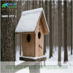 Providing Shelter for Winter Birds