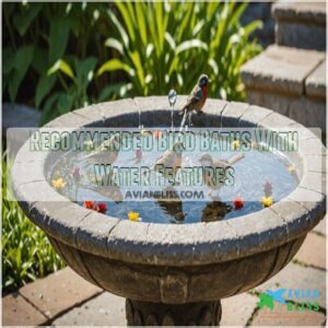 Recommended Bird Baths With Water Features