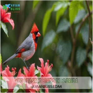 Red Crested Birds in Florida