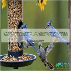 Safflower Seeds Vs. Sunflower Seeds