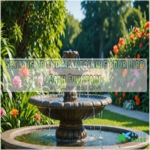 Setting Up and Maintaining Your Bird Bath Fountain