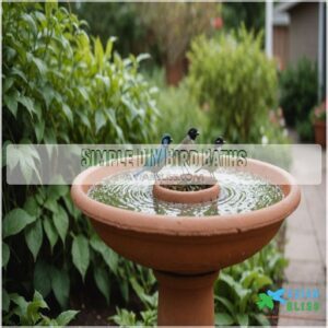 Simple DIY Bird Baths