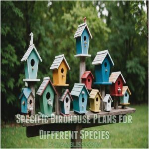 Specific Birdhouse Plans for Different Species