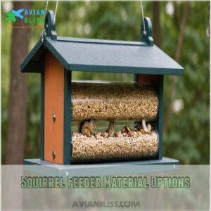 Squirrel Feeder Material Options