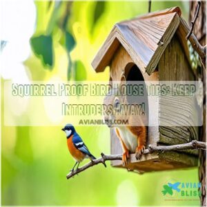 squirrel proof bird house