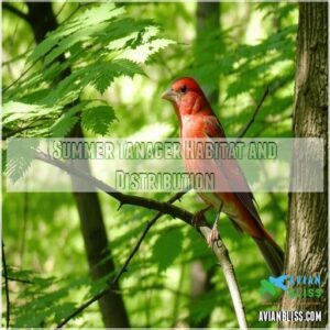 Summer Tanager Habitat and Distribution