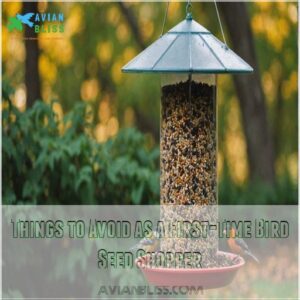 Things to Avoid as a First-Time Bird Seed Shopper