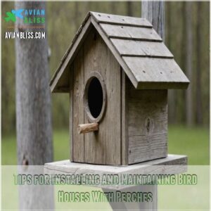 Tips for Installing and Maintaining Bird Houses With Perches