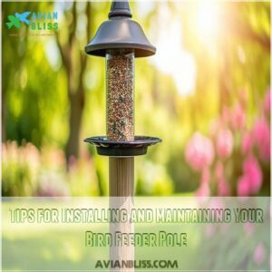 Tips for Installing and Maintaining Your Bird Feeder Pole