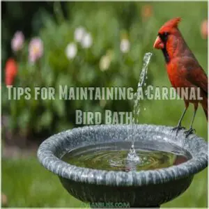 Tips for Maintaining a Cardinal Bird Bath