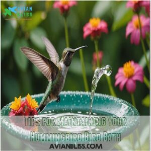 Tips for Maintaining Your Hummingbird Bird Bath