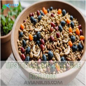 Tips for Making Homemade Bird Food