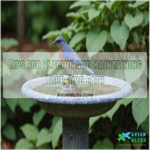 Tips for Placing and Maintaining Your Bird Bath