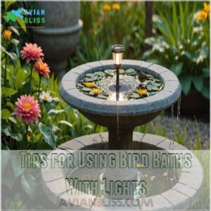 Tips for Using Bird Baths With Lights