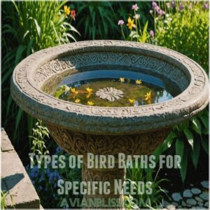 Types of Bird Baths for Specific Needs