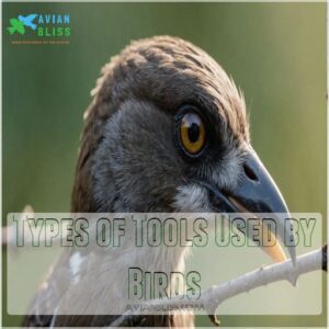 Types of Tools Used by Birds