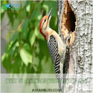 What Do Arkansas Woodpeckers Eat