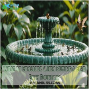 What to Consider When Buying a Bird Bath Fountain