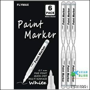 White Paint Pen, 6 Pack B07P6HXKCJ