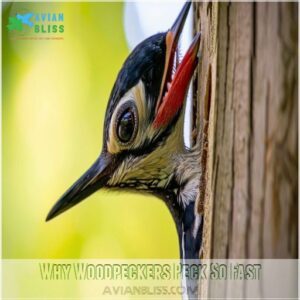 Why Woodpeckers Peck So Fast