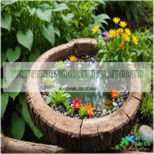 Winterizing Your Natural Bird Bath