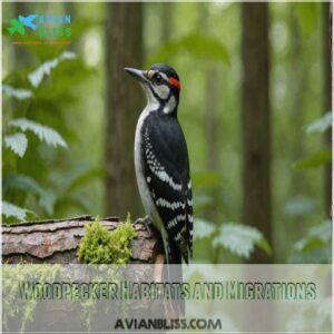 Woodpecker Habitats and Migrations