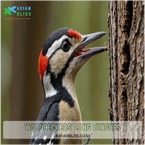 Woodpeckers’ Long Tongues