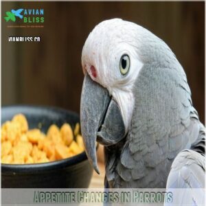 Appetite Changes in Parrots