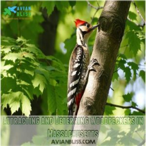 Attracting and Deterring Woodpeckers in Massachusetts