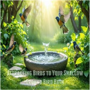 Attracting Birds to Your Shallow Ground Bird Bath