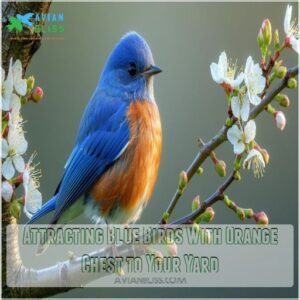 Attracting Blue Birds With Orange Chest to Your Yard