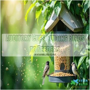 Auditory Cues Guiding Birds to Feeders