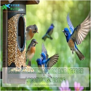 Avian Communication and Feeder Location Sharing