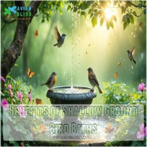 Benefits of Shallow Ground Bird Baths