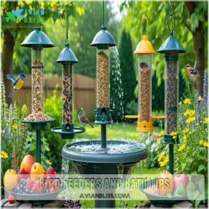 Bird Feeders and Bath Tips