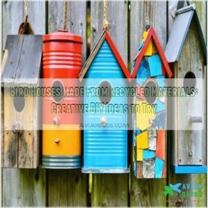 bird houses made from recycled materials