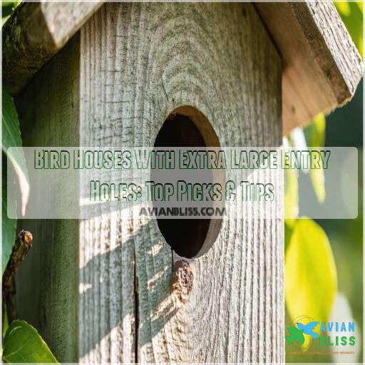 bird houses with extra large entry holes