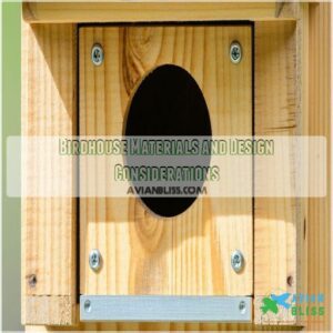 Birdhouse Materials and Design Considerations