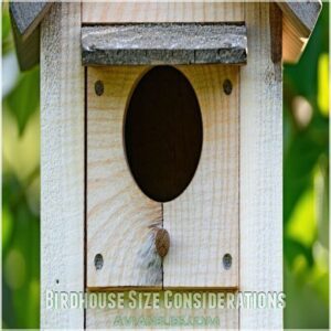 Birdhouse Size Considerations