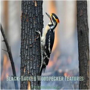 Black-Backed Woodpecker Features