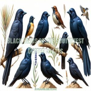 Black Birds of The Southwest United States