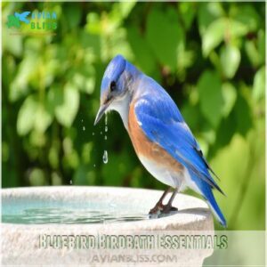 Bluebird Birdbath Essentials