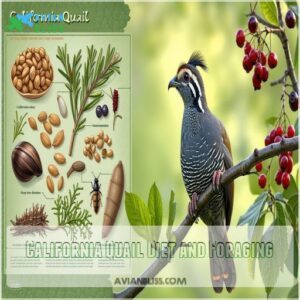 California Quail Diet and Foraging