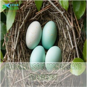 Cardinal Egg Clutch Size and Frequency