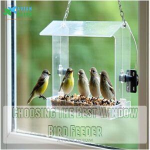 Choosing The Best Window Bird Feeder